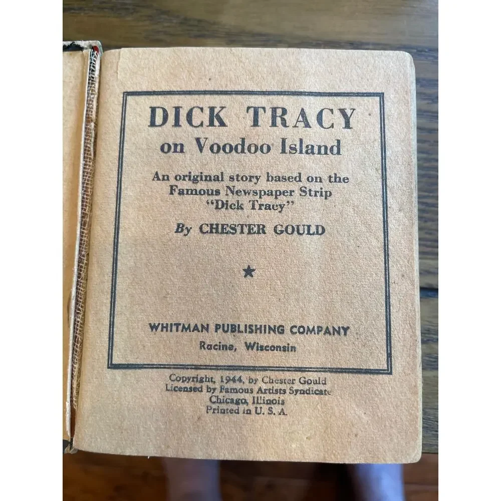 1944 Dick Tracy on Voodoo Island Better Little Book Chester Gould Whitman